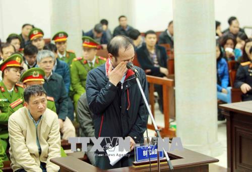 Hình ảnh Trịnh Xuân Thanh và đồng phạm nói lời nói sau cùng